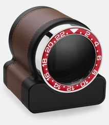 Scatola del Tempo Watch Winder Rotor One Chestnut Red Bezel 03008.CSIL 03015.GHR