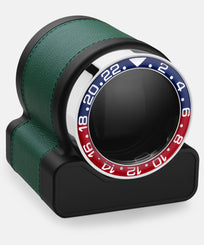 Scatola del Tempo Watch Winder Rotor One Green Pepsi Bezel 03008.VSIL 03015.GHPEP