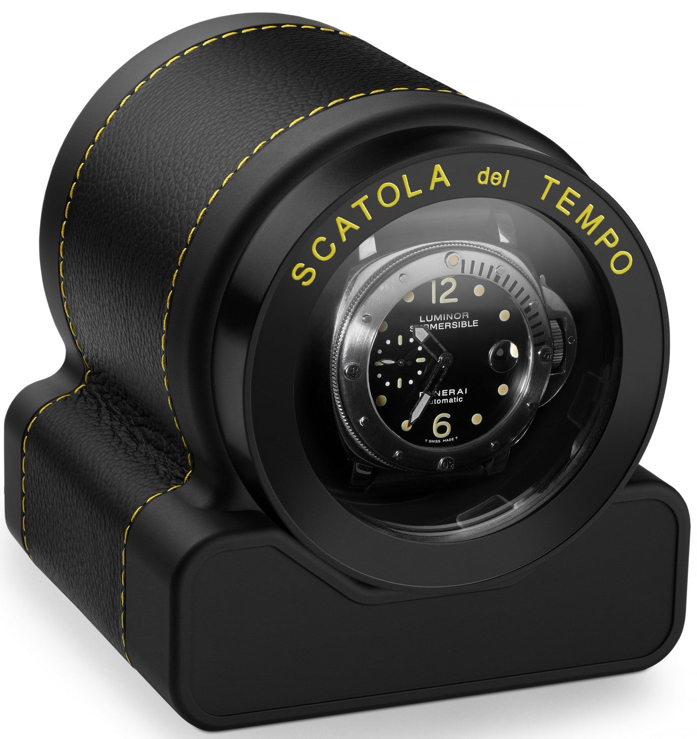 Scatola del Tempo Watch Winder Rotor One Racing Yellow Black 03010.BY ...