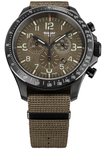 Traser H3 Watch P67 Officer Pro Chronograph Khaki 109459