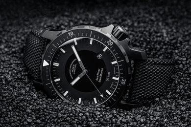 Muhle Glashutte Sea Timer Black Motion Watch