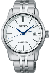 Seiko Presage Watch Pure White Enamel SPB403J1