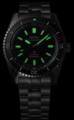 Seiko Watch Prospex Black Dark Water Marinemaster 1965 Reinterpretation Diver