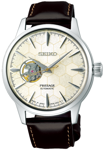 Seiko Presage Watch Honeycomb Mens Limited Edition SSA409J1