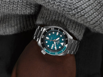 Seiko 5 Sports Skeleton Dial Watch