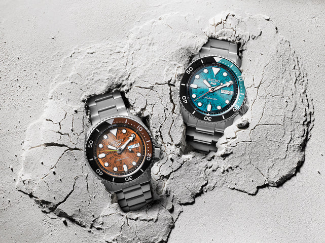 Seiko 5 Sports Skeleton Dial Watch