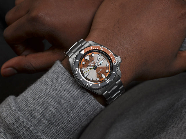 Seiko 5 Sports Skeleton Dial Watch