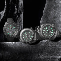 Seiko Prospex Black Series Night Vision Turtle Diver Watch