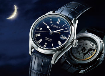 Seiko Presage Watch Moonlit Night Blue Enamel Limited Edition