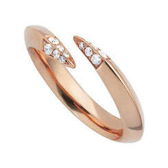 Shaun Leane Sabre Rose Gold Vermeil Diamond Wrap Ring, SA022.RVWHRZ.
