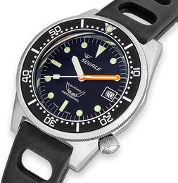 Squale Watch 1521 Black Blasted Rubber
