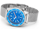 Squale Watch 1521 Blue Blasted Mesh