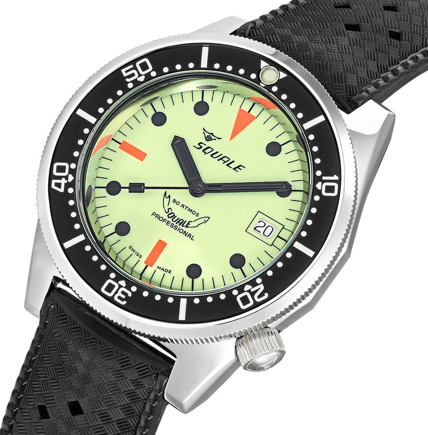 Squale 1521 Full Luminous Rubber Watch 1521FULL HT Watch Jura Watches squale-1521-full-luminous-rubber-watch-1521full-ht-watch-jura-watches