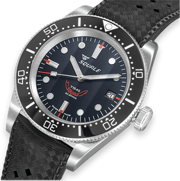 Squale Watch 1545 Black Rubber