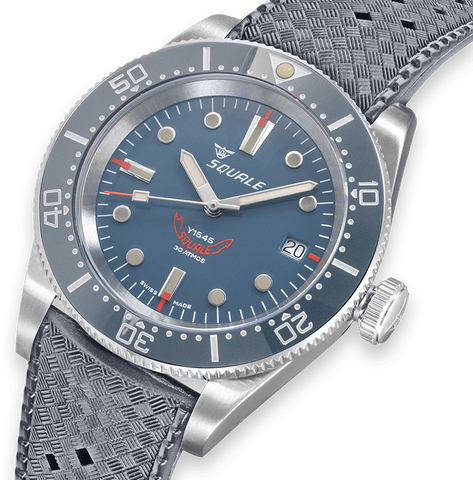 Squale Watch 1545 Grey Rubber