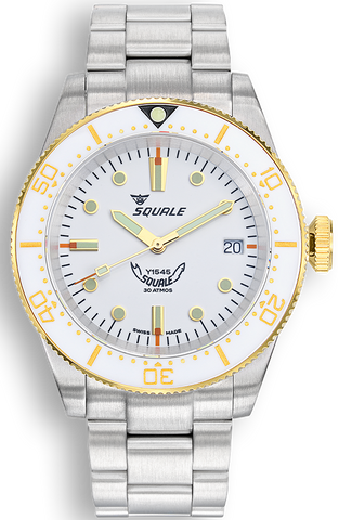 Squale Watch 1545 White Bracelet 1545WTWT.AC