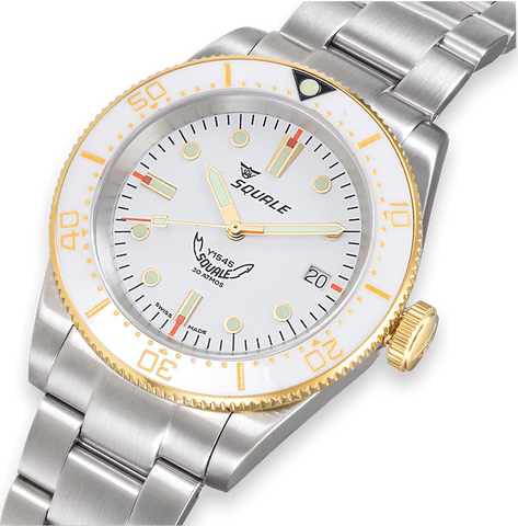 Squale Watch 1545 White Bracelet