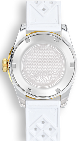 Squale 1545 White Rubber Watch