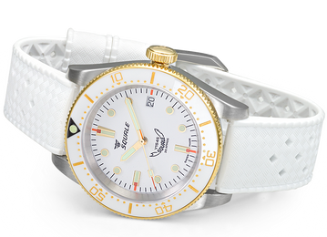 Squale 1545 White Rubber Watch