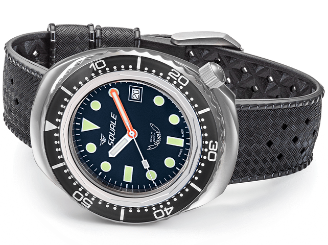 Squale 2002 Black Round Dots Watch