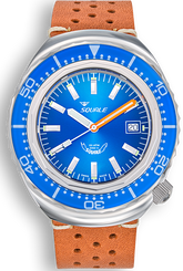 Squale Watch 2002 Blue Leather 2002.SS.BL.BL.PTC