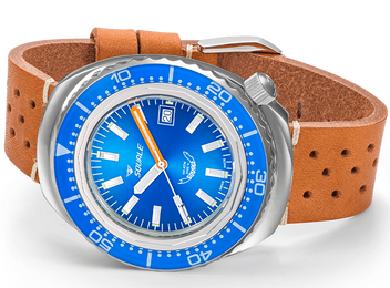 Squale Watch 2002 Blue Leather