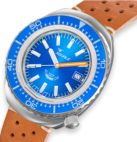 Squale Watch 2002 Blue Leather