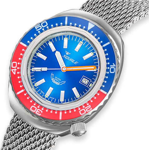 Squale Watch 2002 Blue Red