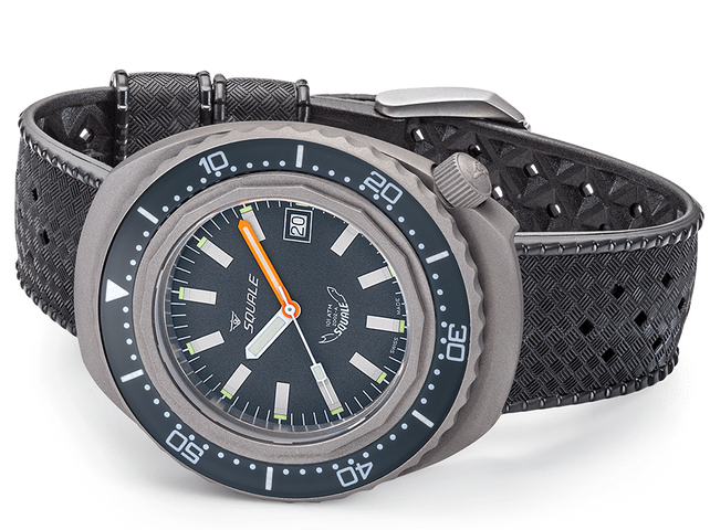 Squale Watch 2002 Grey Rubber