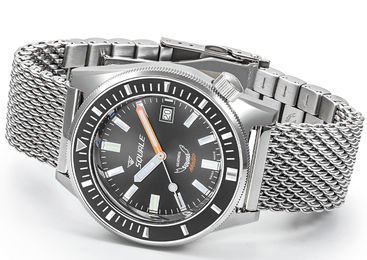 Squale Matic Grey Mesh Watch