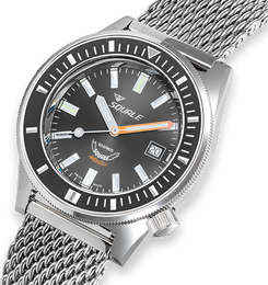 Squale Matic Grey Mesh Watch