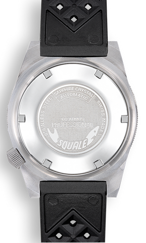 Squale Matic Satin Orange Rubber Watch