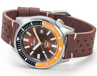 Squale Matic Chocolate Leather Watch