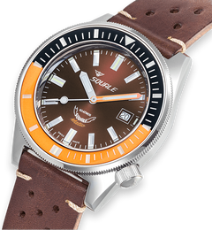 Squale Matic Chocolate Leather Watch