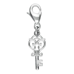 Sterling Silver Alice In Wonderland Key Charm. G730.
