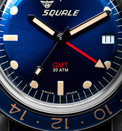 Squale SUB-39 GMT Blue Vintage Bracelet Watch