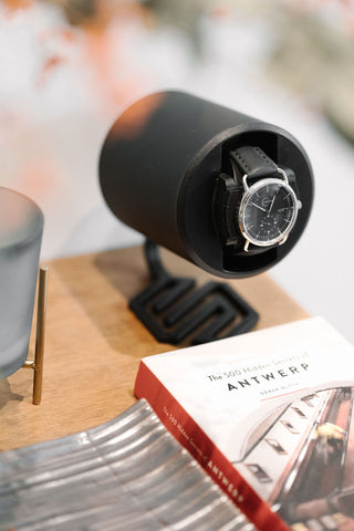Swiss Capsule Watch Winder Single Black PC 001