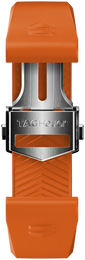 TAG Heuer Strap Connected 42mm Rubber Orange Folding Buckle BT6272