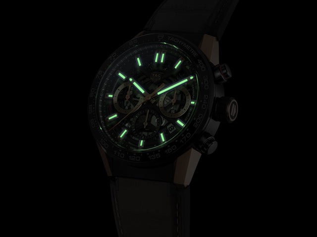 TAG Heuer Watch Carrera Automatic Chronograph Calibre Heuer 02 Rose Gold