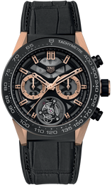 TAG Heuer Watch Carrera Tourbillon Chronograph Rose Gold CAR5A5U.FC6377