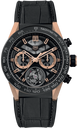 TAG Heuer Watch Carrera Tourbillon Chronograph Rose Gold CAR5A5U.FC6377