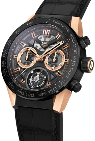 TAG Heuer Watch Carrera Tourbillon Chronograph Rose Gold