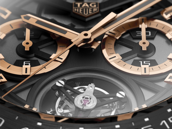 TAG Heuer Watch Carrera Tourbillon Chronograph Rose Gold