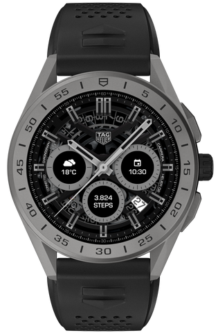 TAG Heuer Watch Connected 45 Titanium Black Rubber SBG8A81.BT6222