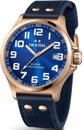 TW Steel Watch Pilot Rose Gold PVD 45mm TW404