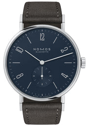 Nomos Glashutte Watch Tangente 38 Midnight Blue Sapphire Glass Back 167