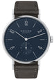 Nomos Glashutte Watch Tangente 38 Midnight Blue Sapphire Glass Back 167