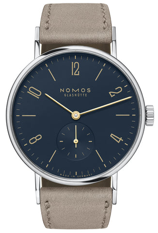 Nomos Glashutte Watch Tangente Midnight Blue Sapphire Glass Back 133