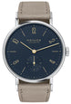 Nomos Glashutte Watch Tangente Midnight Blue Sapphire Glass Back 133