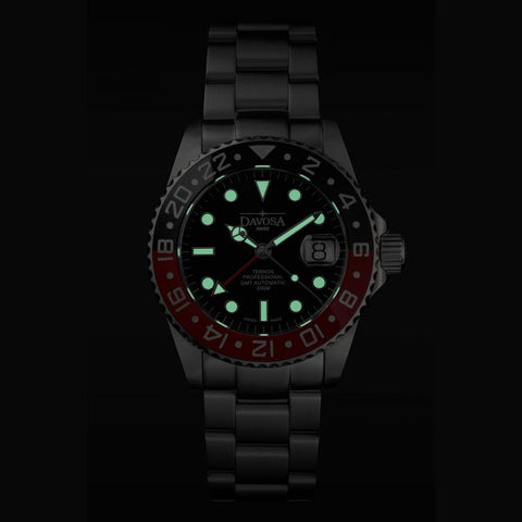 Davosa Ternos Professional GMT Tri Bracelet Watch